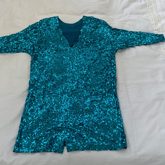 Vintage Turquoise Sequin Dress…Purchased in 1985…. - Picture 7 of 7